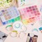 Friendship Bracelet Kit 4 Boxes-13056 Pcs 72 Colors Bracelet Making Kits with Clay Beads, 7200 Pcs Glass Seed Beads and 3 Styles Letter Beads with Charms for Bracelet Making Gift